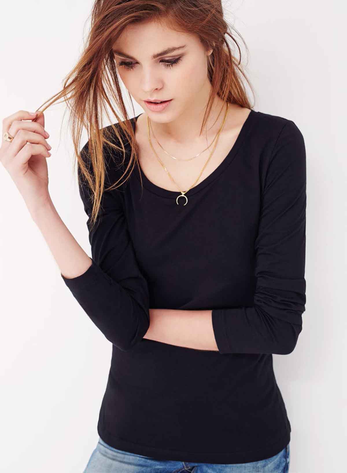 Pullover Kaschmir Schwarz