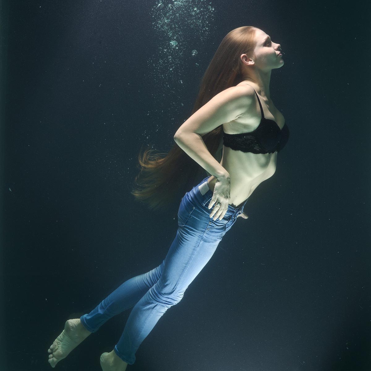 Jeanshose Unterwasser BH