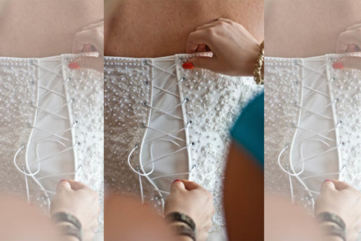 Brautkleid Schnürung Corsage