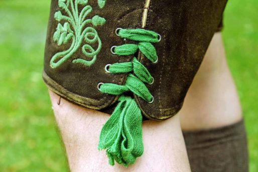 Lederhose Schnürung Herrenhose