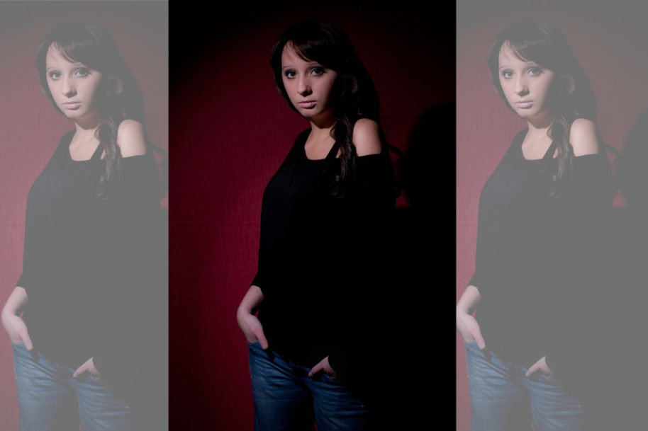 Jeanshose Frau Shirt