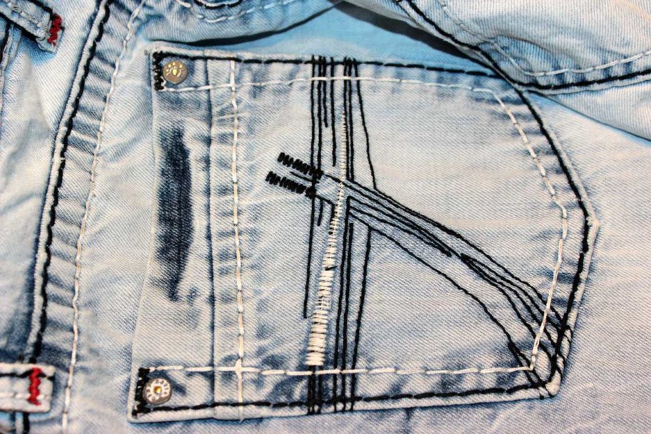 hosentasche jeanshose denim nieten