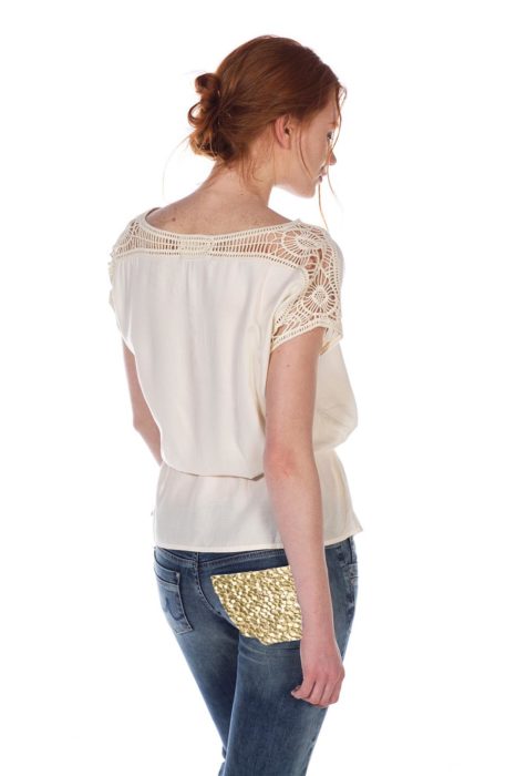 Gold Hosentasche Jeanshose