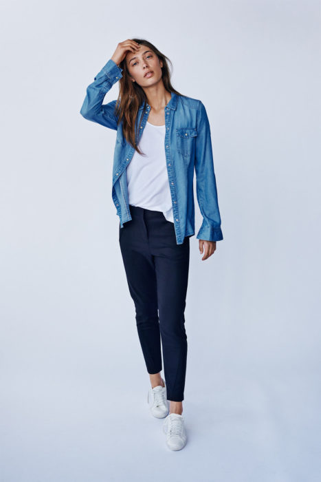 Jeanshemd Cropped Jeans