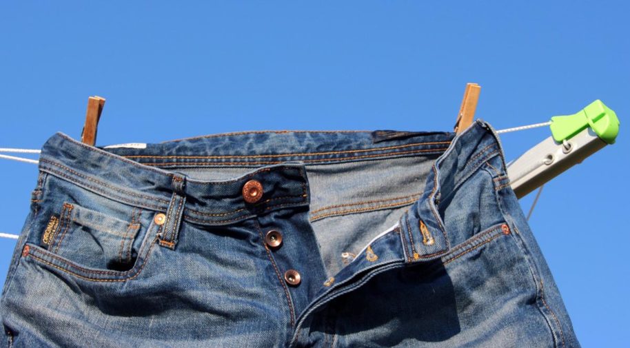 Wäscheleine Wäscheklammern Herrenjeans