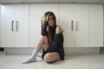 Socken Cardigan Damentop Beine